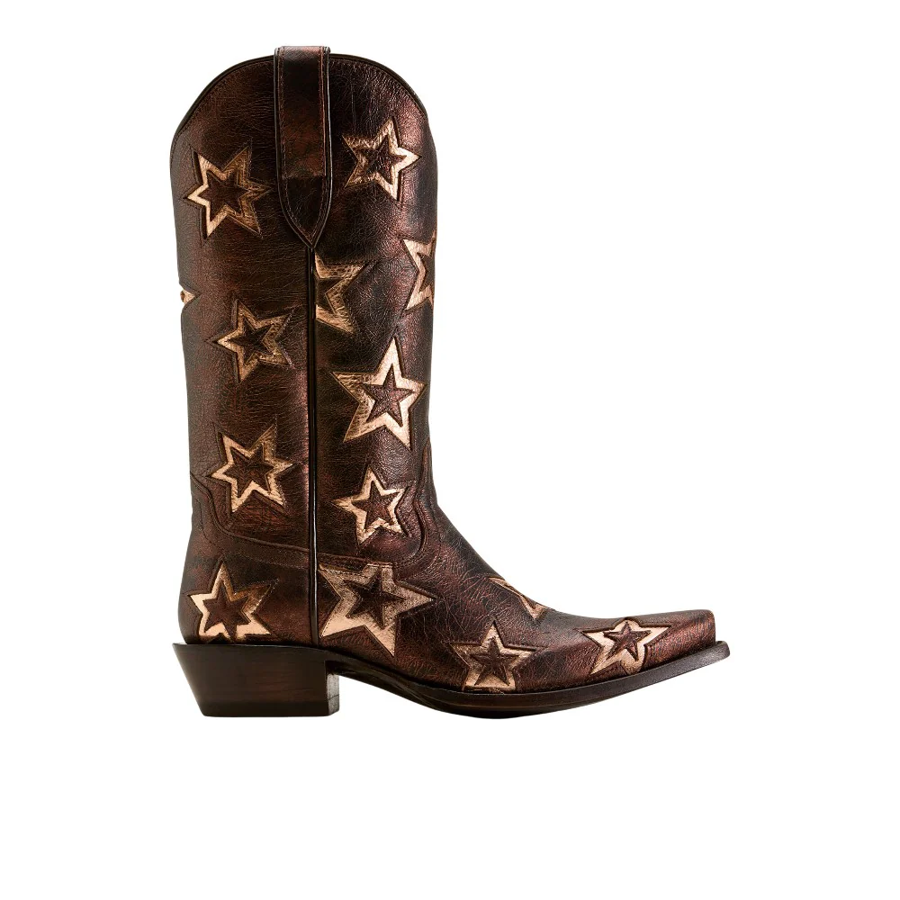 Hazen Star Snip Toe Pull On Cowboy Boots