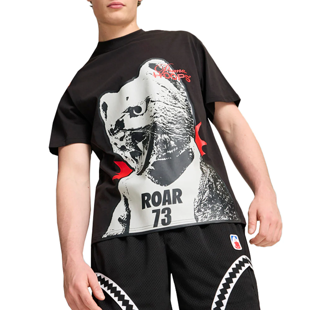 He Can Hoop Graphic Crew Neck Short Sleeve T-Shirt - Image 3