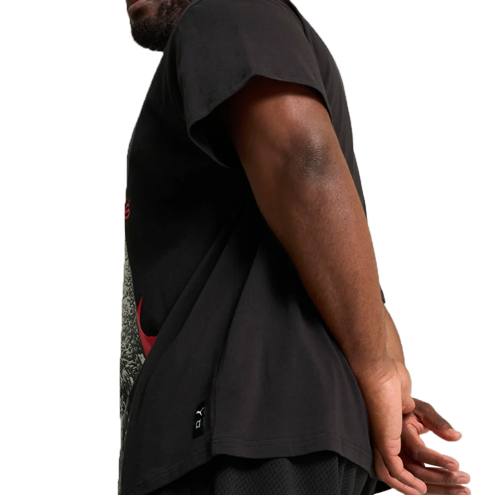 He Can Hoop Graphic Crew Neck Short Sleeve T-Shirt - Image 4