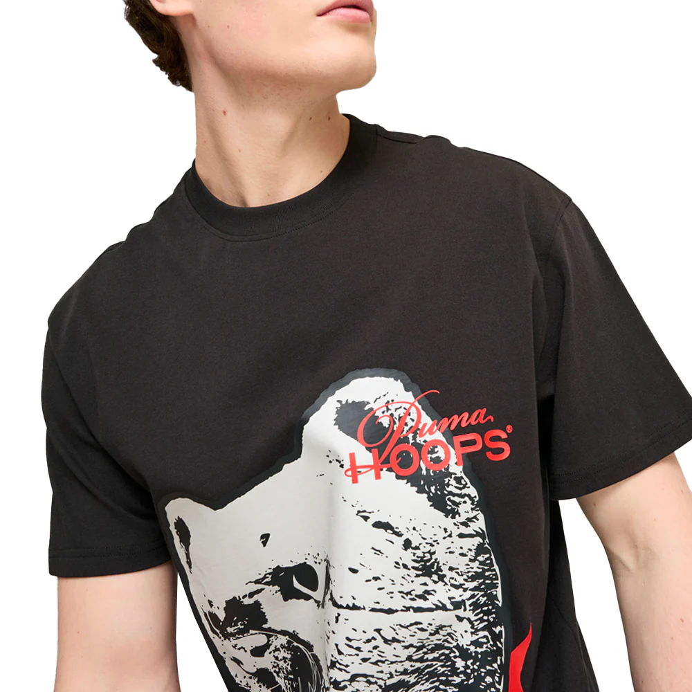 He Can Hoop Graphic Crew Neck Short Sleeve T-Shirt - Image 5