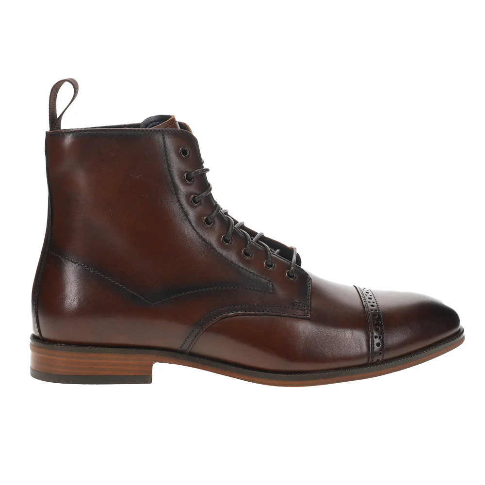 Henry Cap Toe Lace Up Boots