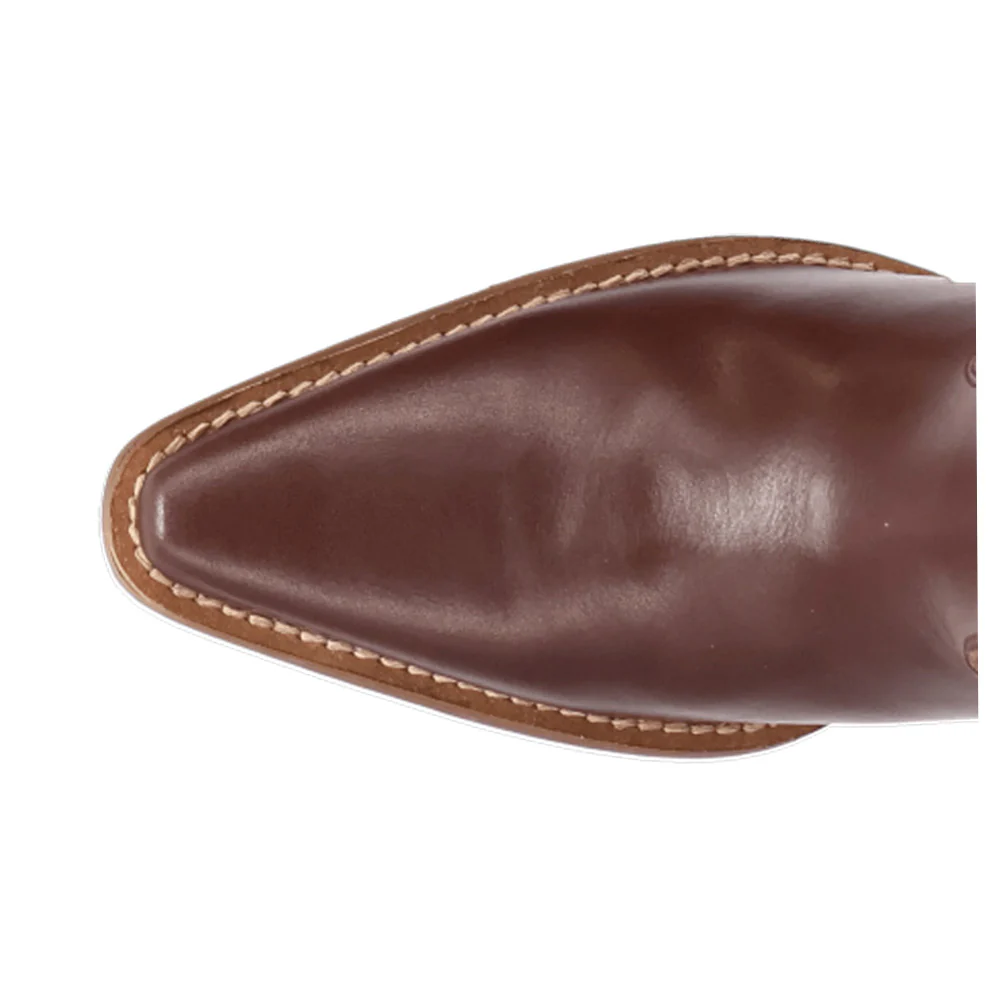 Hensley Embroidered Snip Toe Pull On Cowboy Boots - Image 4