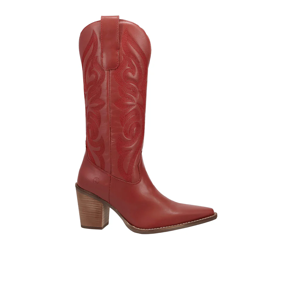 Hensley Embroidered Snip Toe Pull On Cowboy Boots