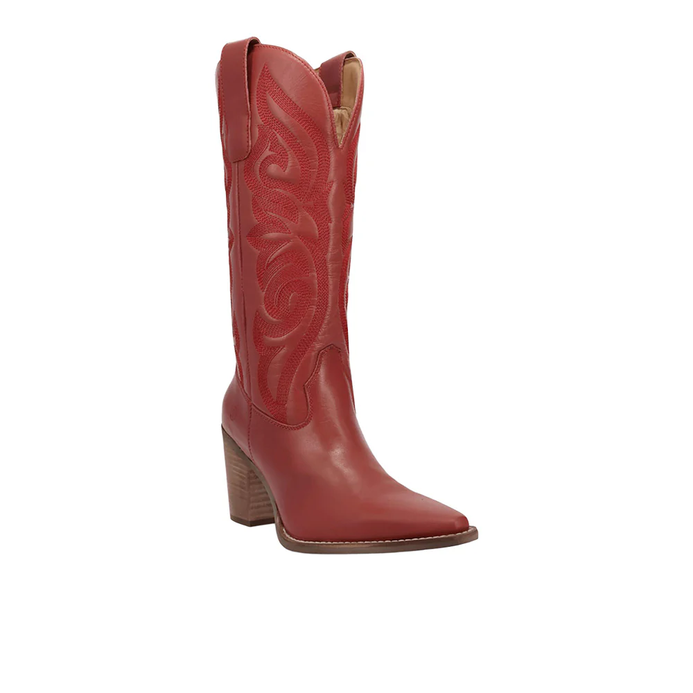 Hensley Embroidered Snip Toe Pull On Cowboy Boots - Image 2