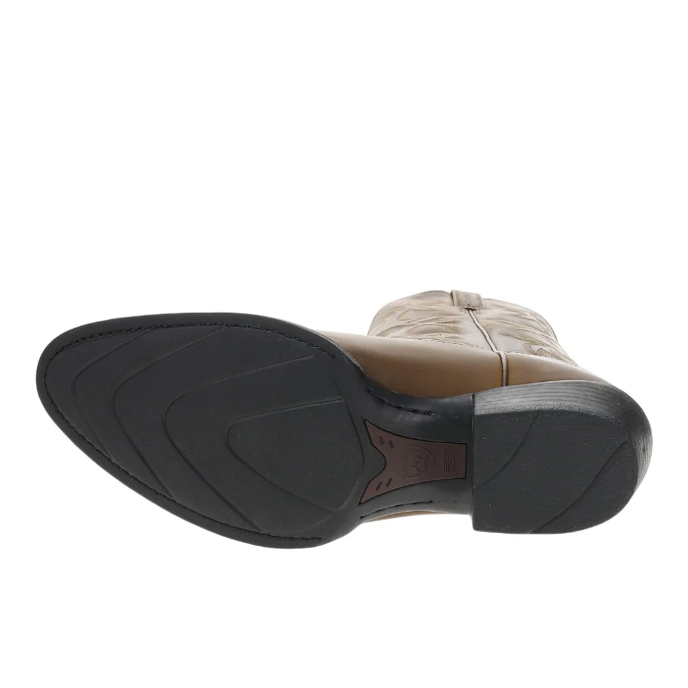 Heritage Embroidered Round Toe Pull On Cowboy Boots - Image 5