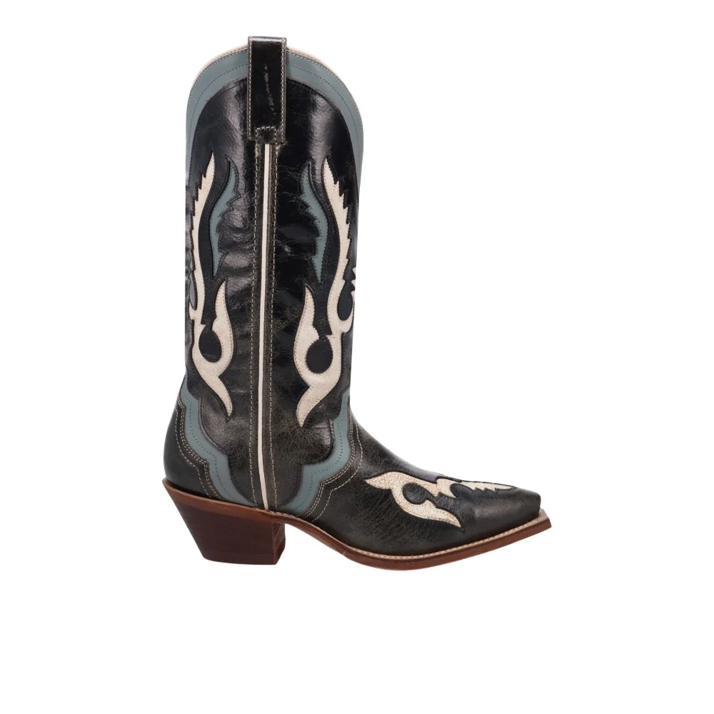 Honky-Tonk Halo Snip Toe Pull On Cowboy Boots