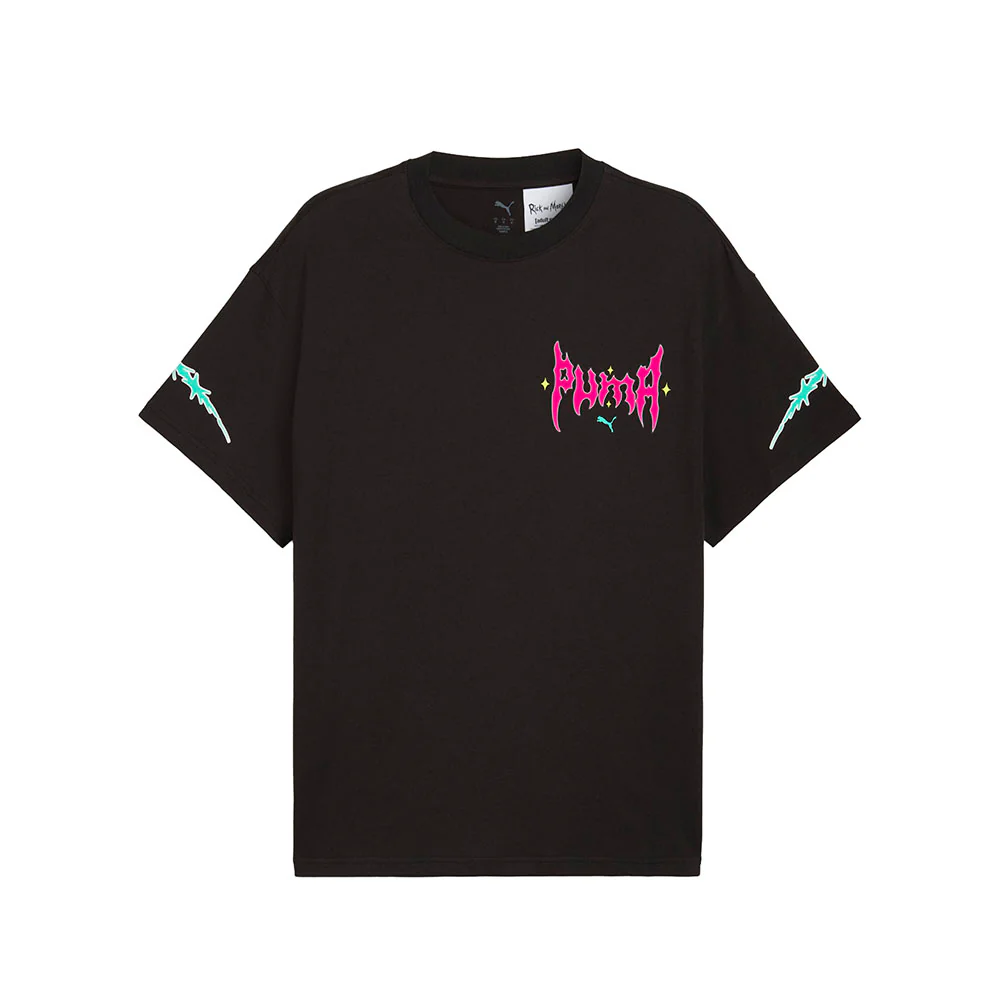 Hoops X  Rick And Morty Crew Neck Short Sleeve T-Shirt