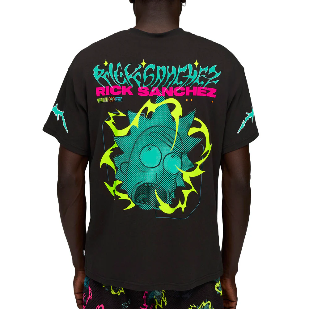 Hoops X  Rick And Morty Crew Neck Short Sleeve T-Shirt - Image 4