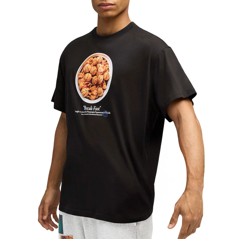 Hooptopia Break Fast Graphic Crew Neck Short Sleeve T-Shirt - Image 3