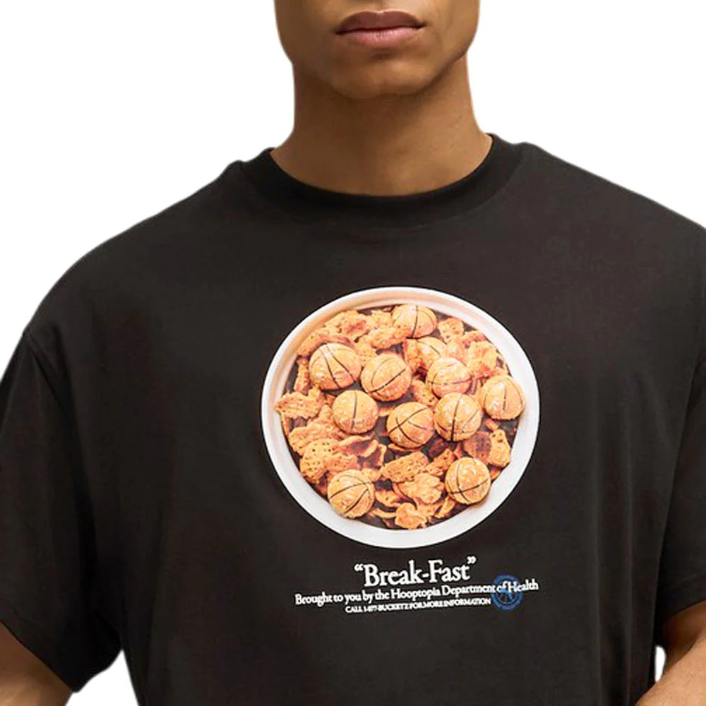 Hooptopia Break Fast Graphic Crew Neck Short Sleeve T-Shirt - Image 5
