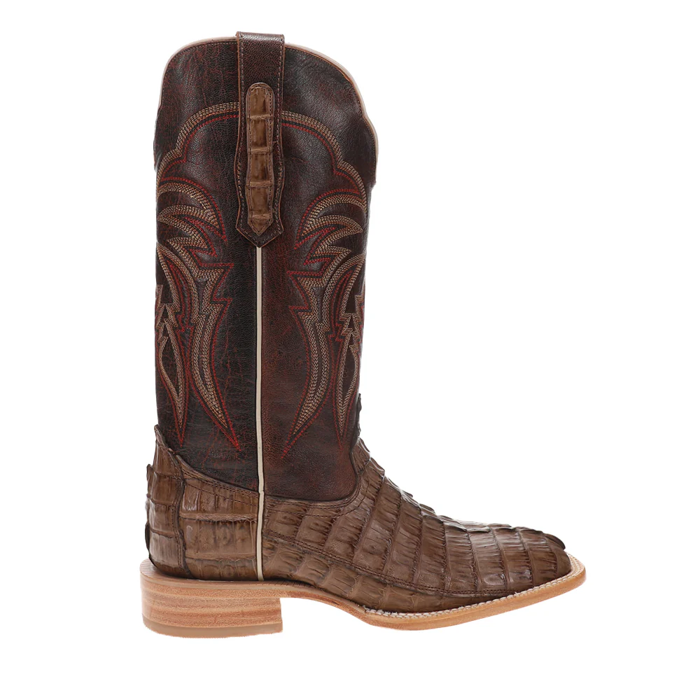 Hornback Caiman Tail 13 Inch Wide Square Toe Cowboy Boots