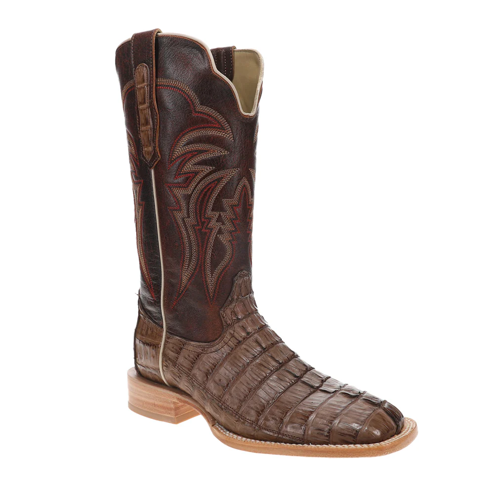 Hornback Caiman Tail 13 Inch Wide Square Toe Cowboy Boots - Image 2