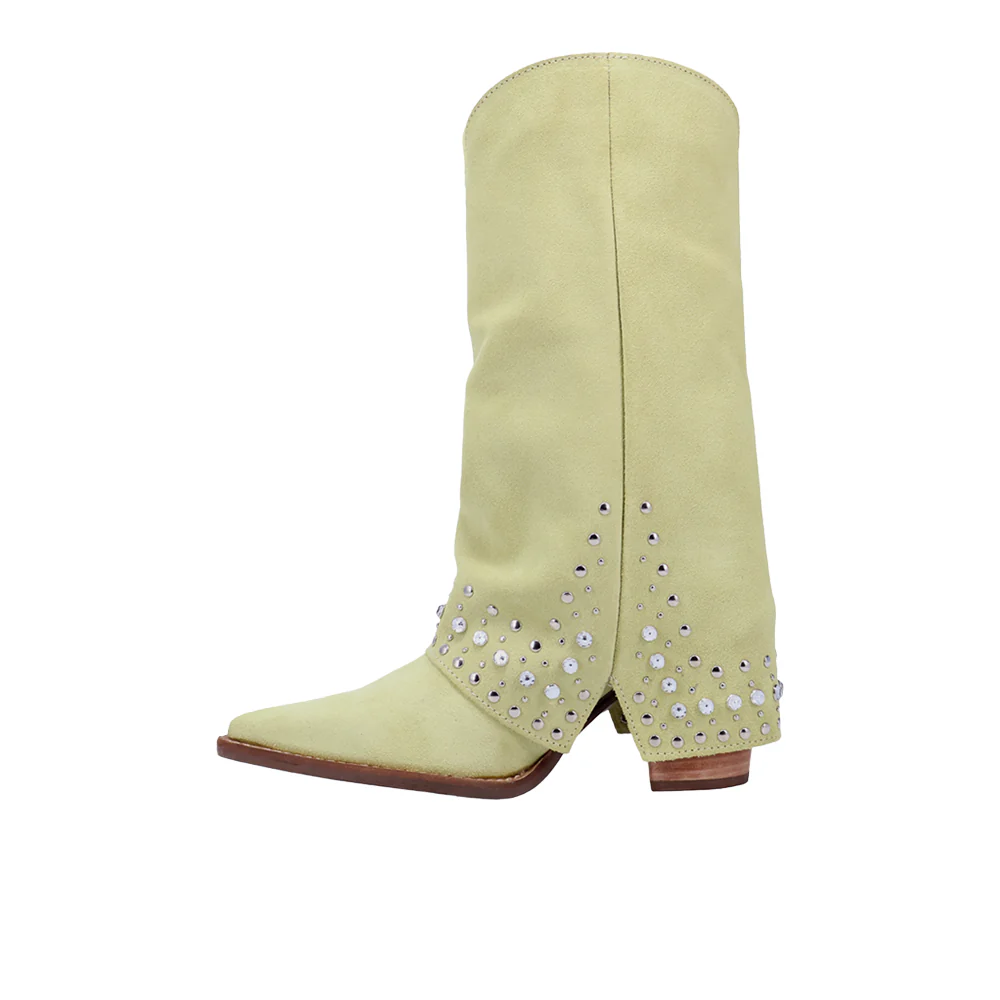 Howdy Honey Suede Leather Boots - Image 3