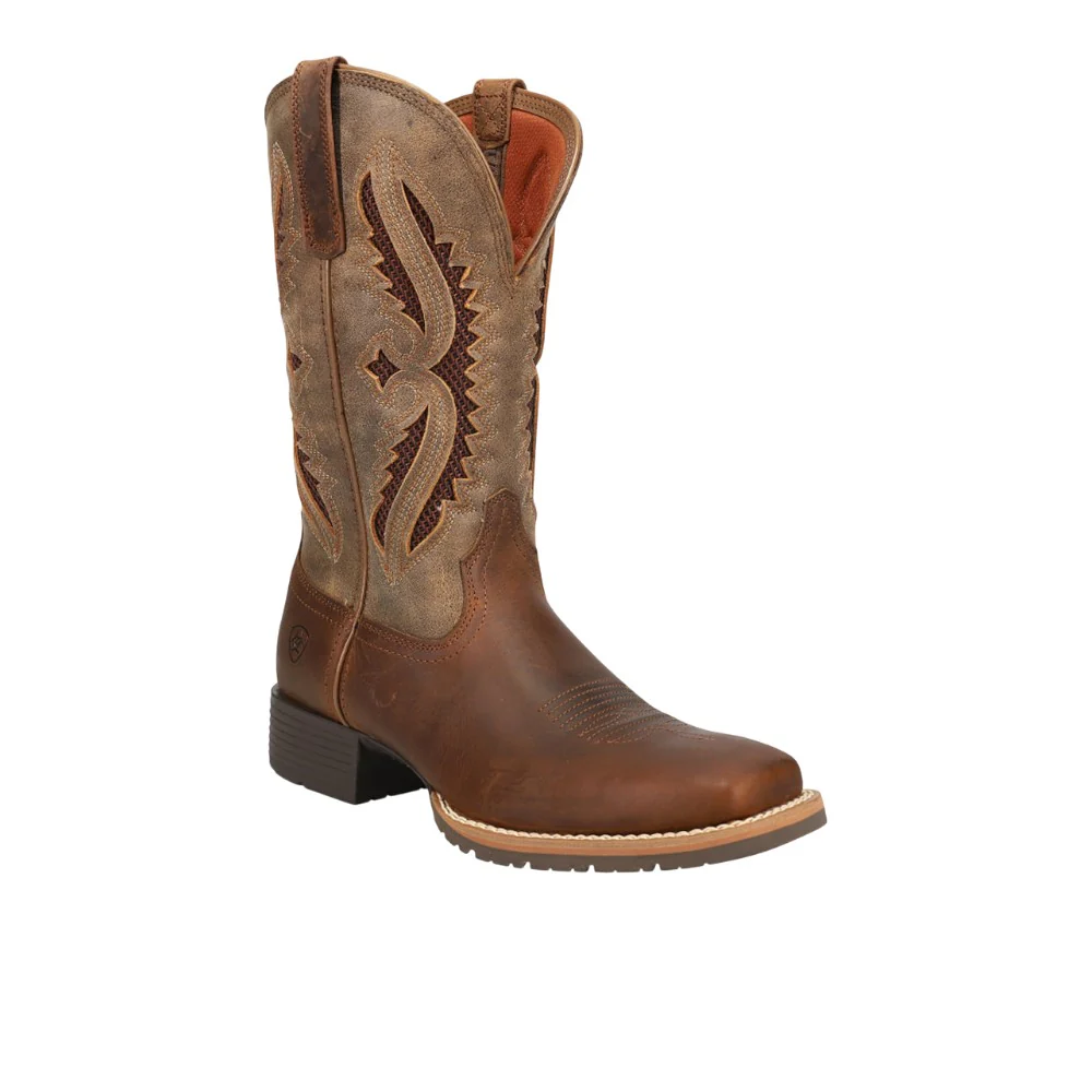 Hybrid Rancher VentTEK 360 Tooled-Inlay Square Toe Cowboy Boots - Image 2