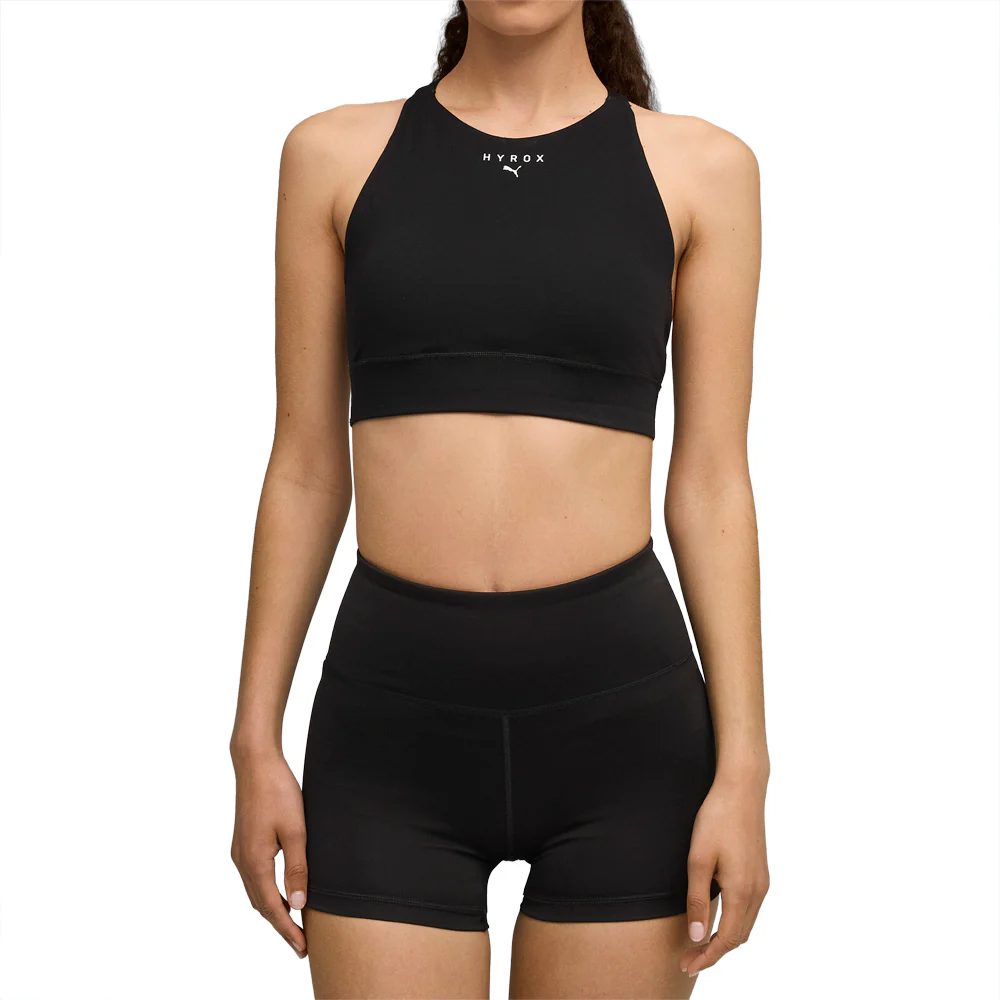 PUMA x HYROX Shapeluxe High Neck Mid Impact Sports Bra - Image 3