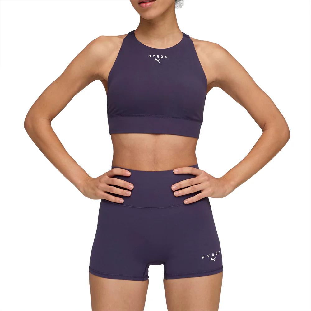 PUMA x HYROX Shapeluxe High Neck Mid Impact Sports Bra - Image 3