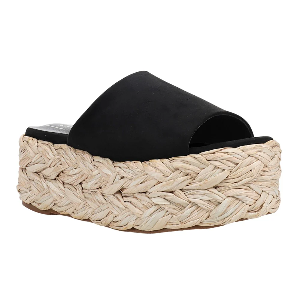 Ibiza Espadrille Platform Slide Sandals - Image 2