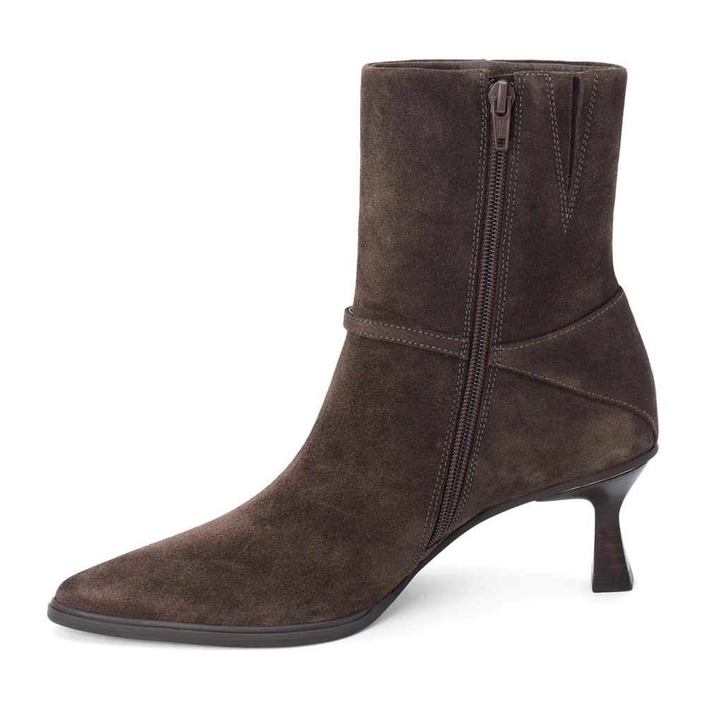 Ilana Pointed Toe Zippered Booties - Image 3