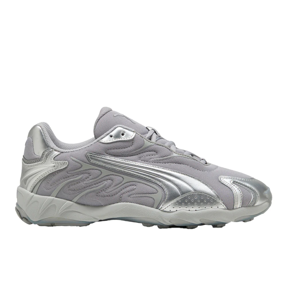 Inhale Metallic Lace Up Sneakers