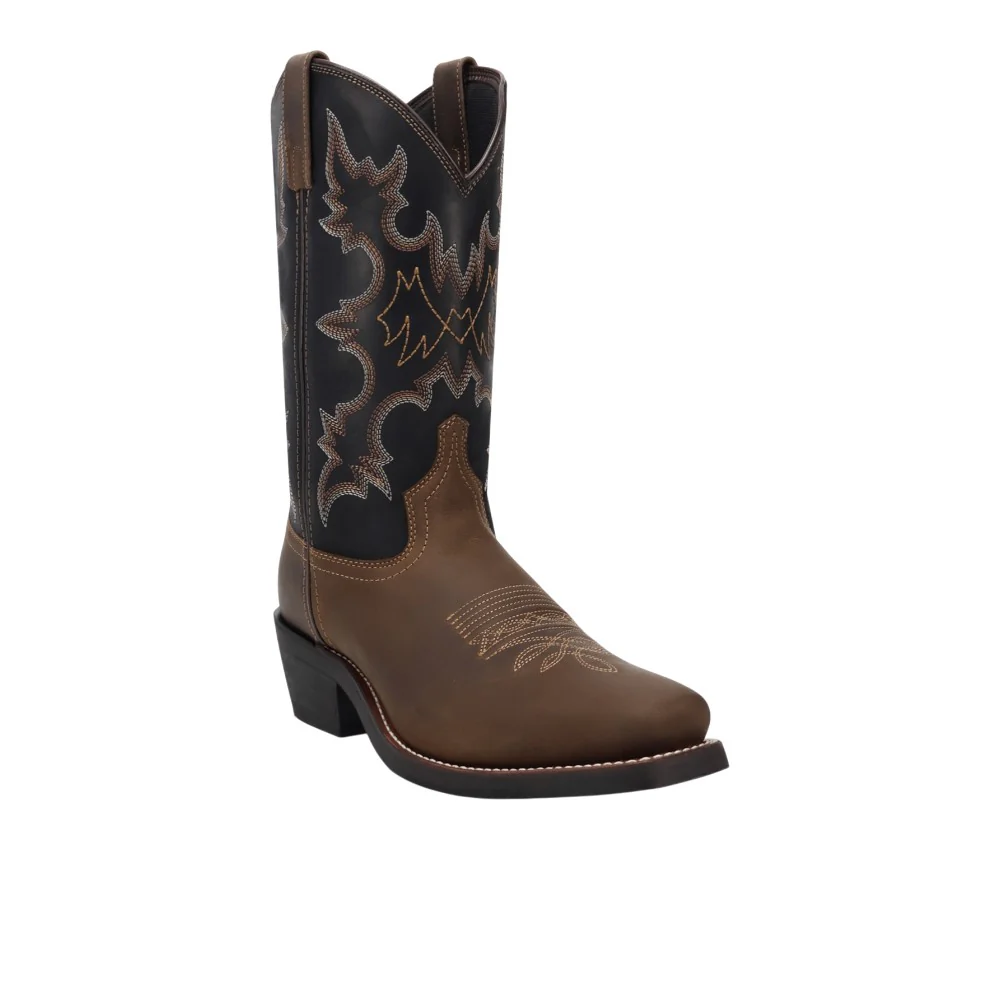 Iron Ridge Square Toe Pull On Cowboy Boots - Image 2