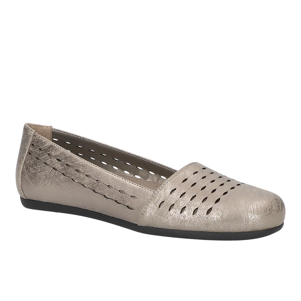 Isha Metallic Cut Out Slip On Flats - Image 2