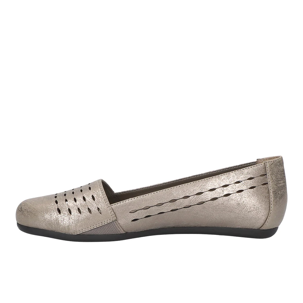 Isha Metallic Cut Out Slip On Flats - Image 3