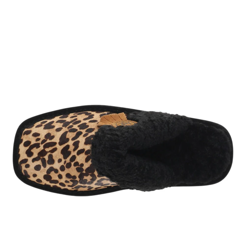 Jackie Cheetah Square Toe Scuff Slippers - Image 4