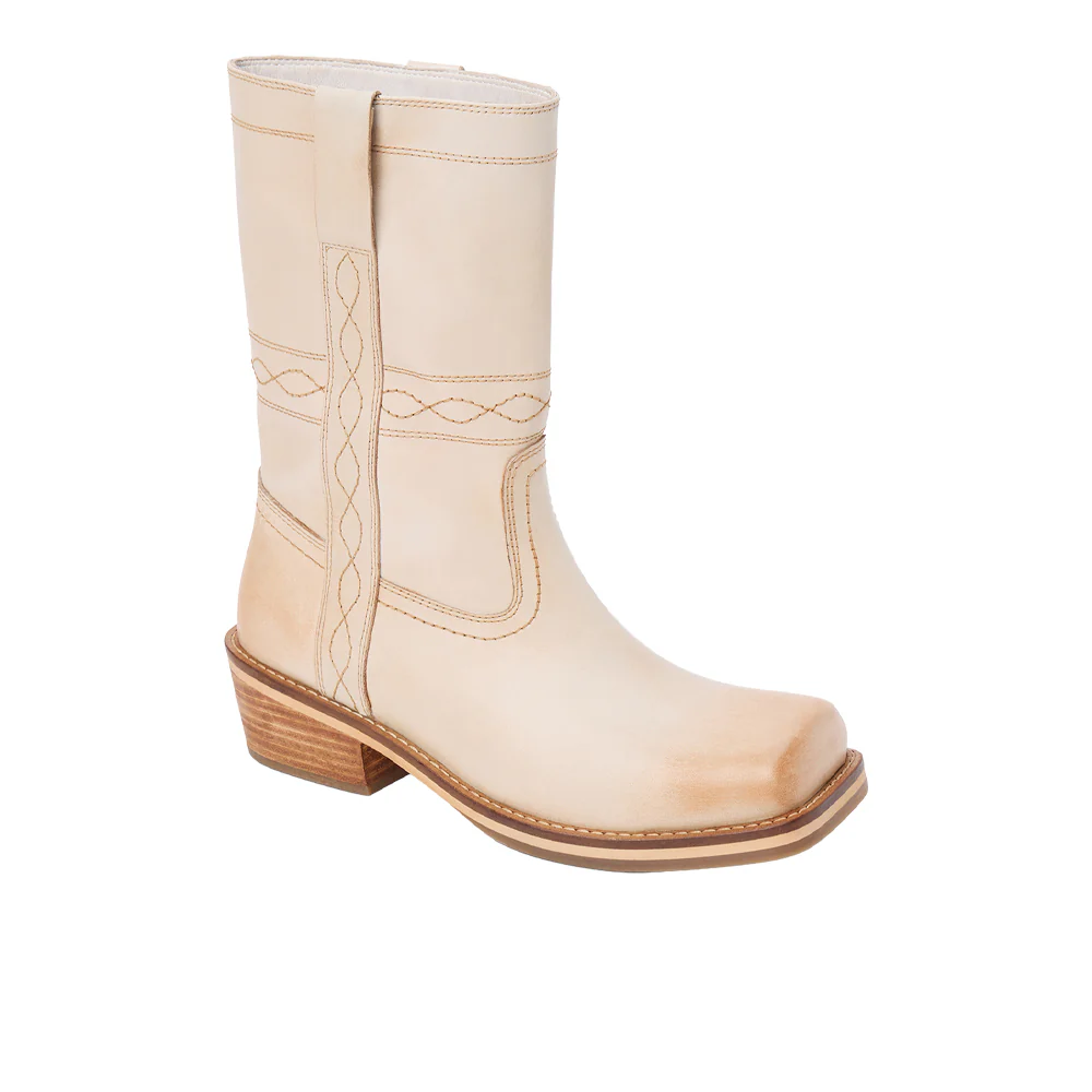 Jackson Embroidered Square Toe Pull on Boots - Image 2