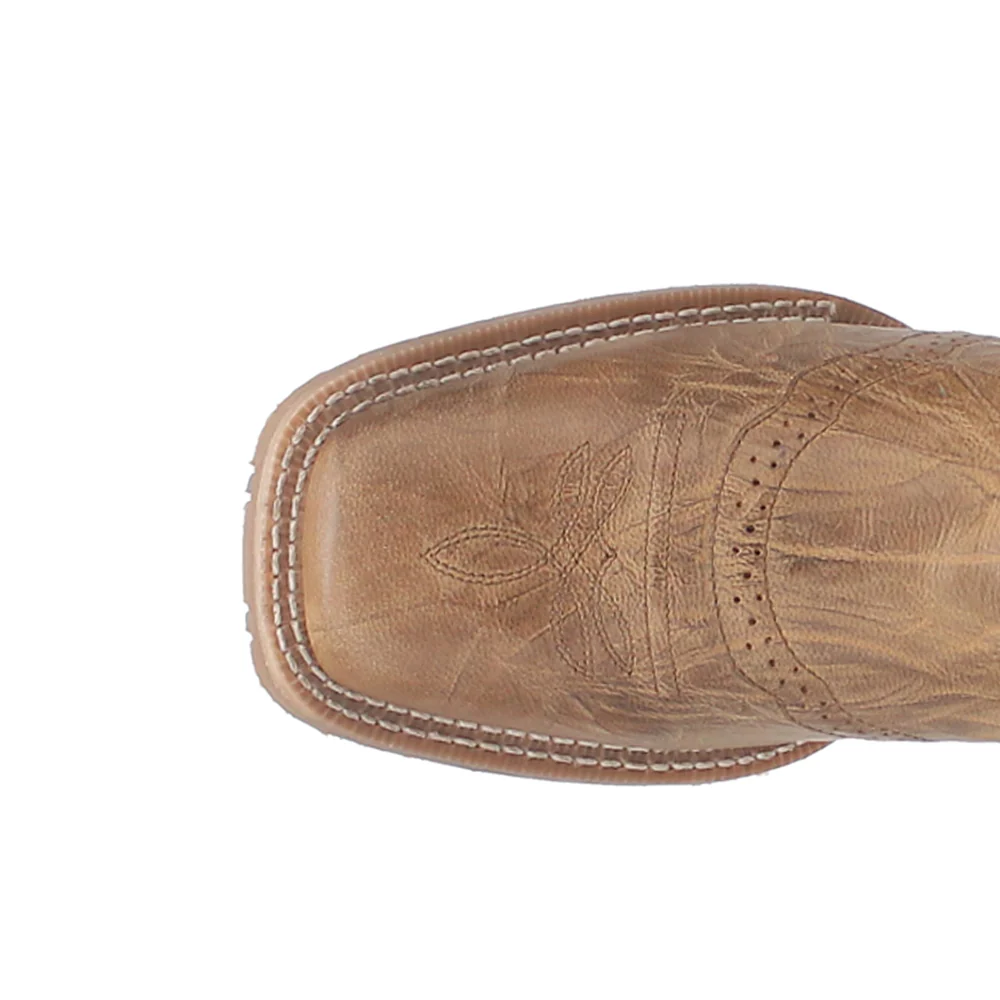 Jennings Embroidered Square Toe Pull On Cowboy Boots - Image 4