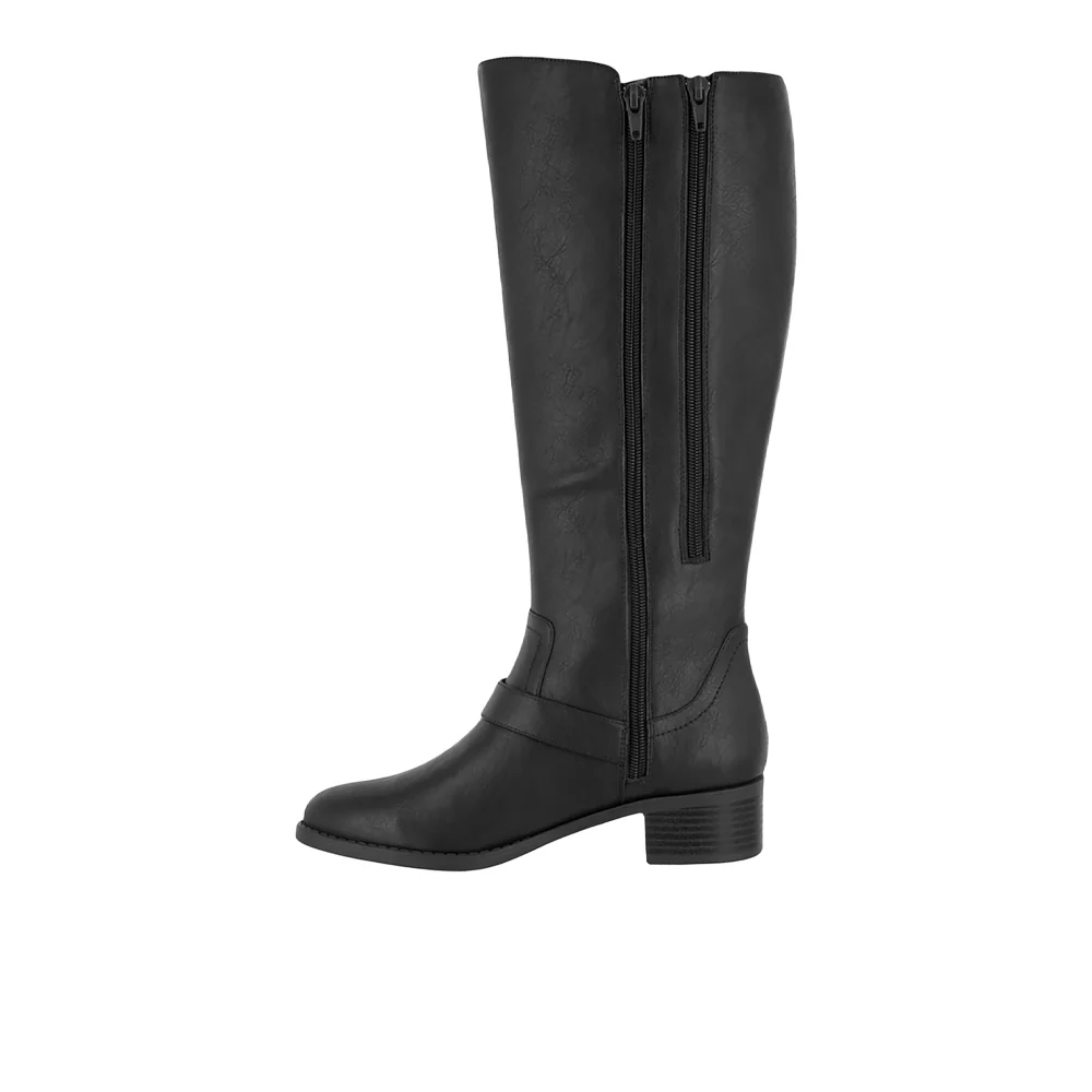 Jewel Round Toe Zippered Riding Boots - Image 3