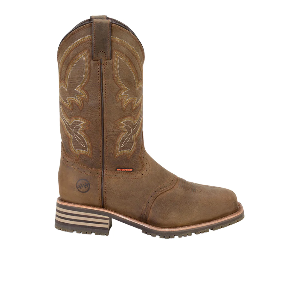 Jeyden 12 Inch Embroidered Waterproof Soft Toe Work Boots