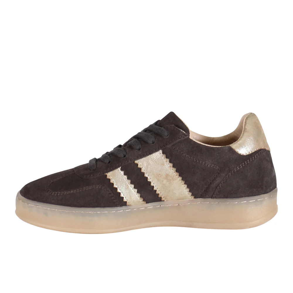 Jon Qwill Metallic Lace Up Sneakers - Image 3