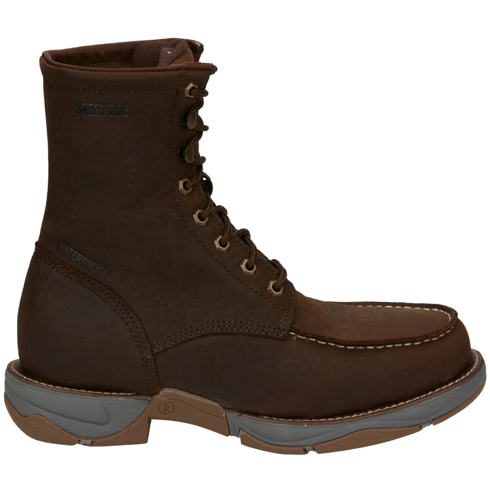 Junction Lacer 8 Inch Waterproof Steel Toe Work Boots