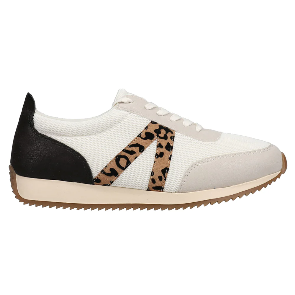 Kable Leopard Print Lace Up Sneakers