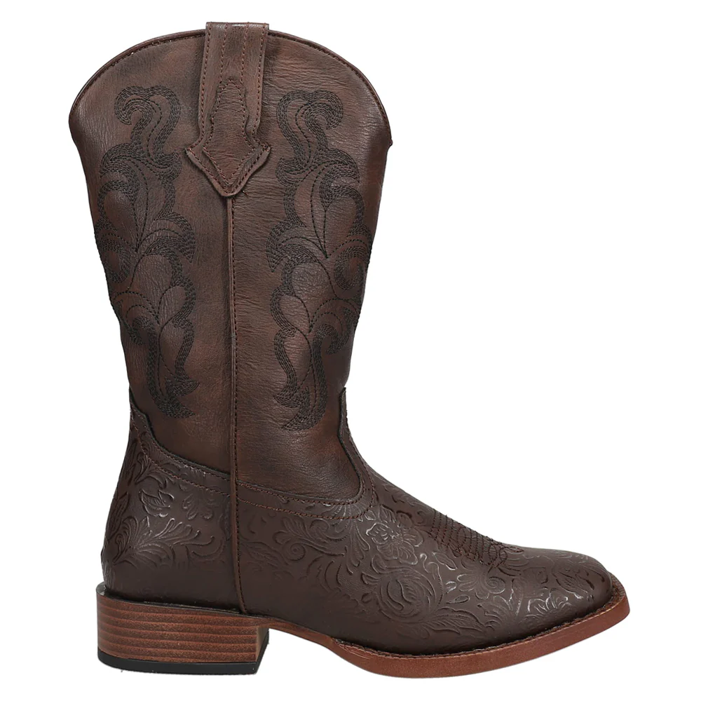 Kacey Embroidered Square Toe Cowboy Boots