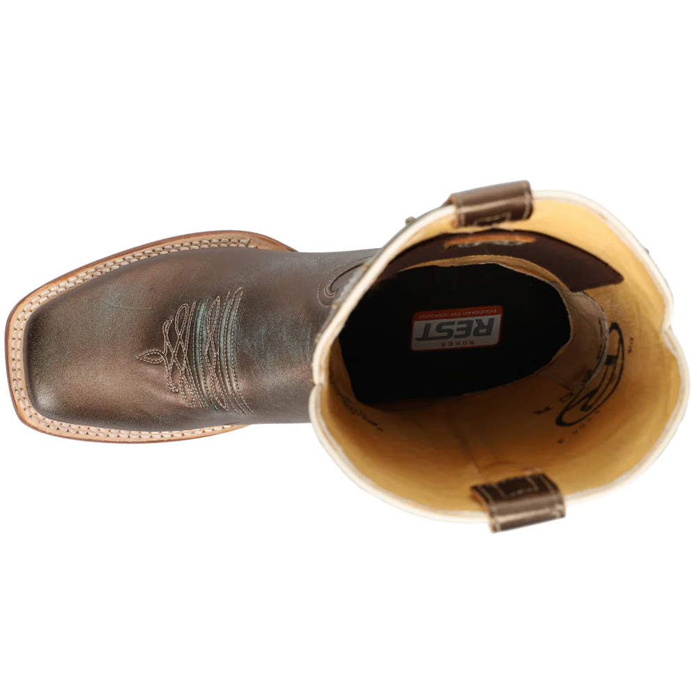 Katie Katch Metallic Square Toe Cowboy Boots - Image 4