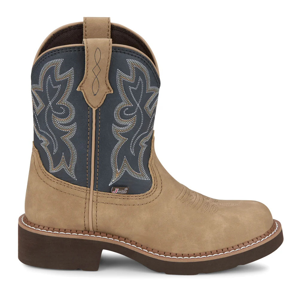Kay Embroidered Round Toe Cowboy Boots