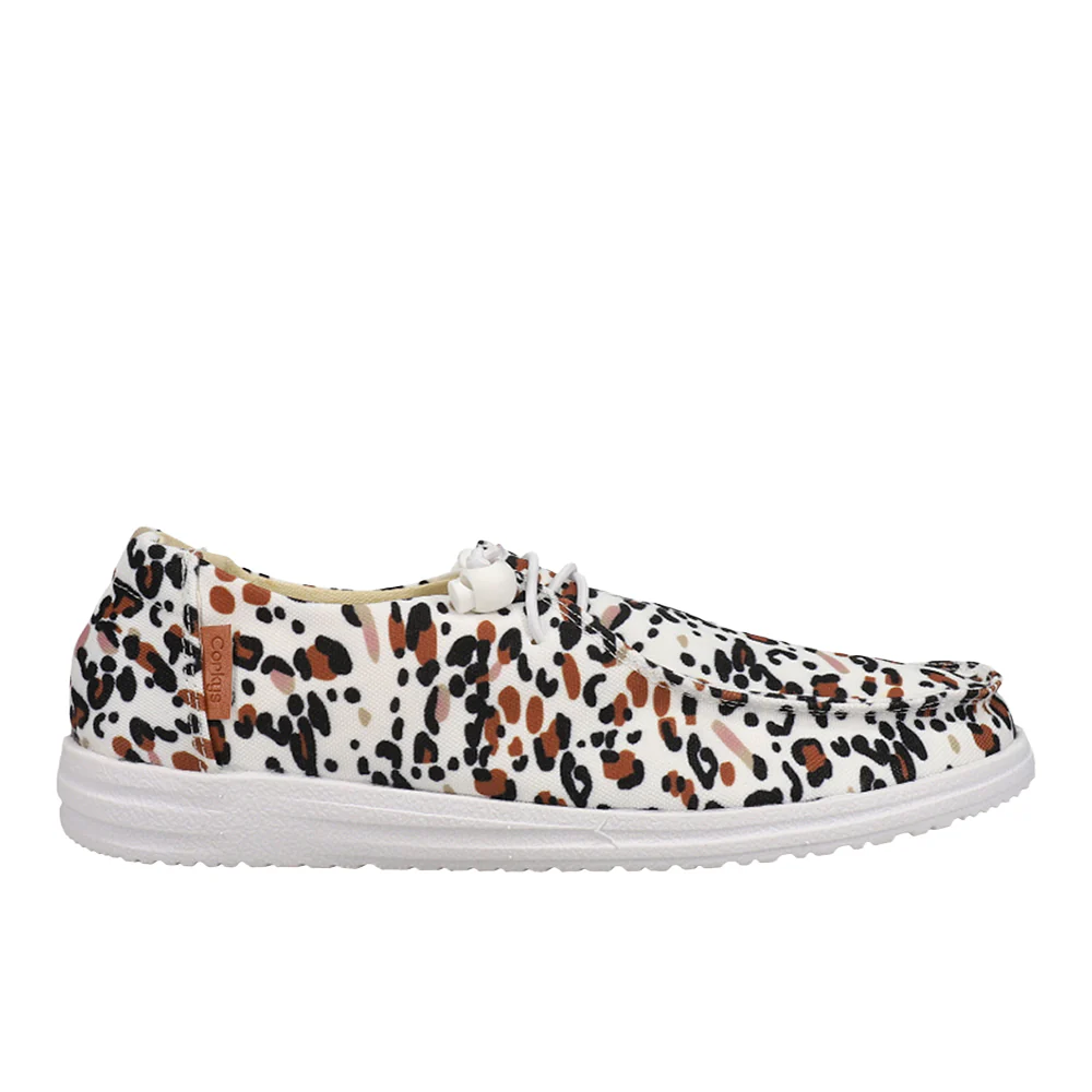 Kayak Leopard Slip On Boat Shoes