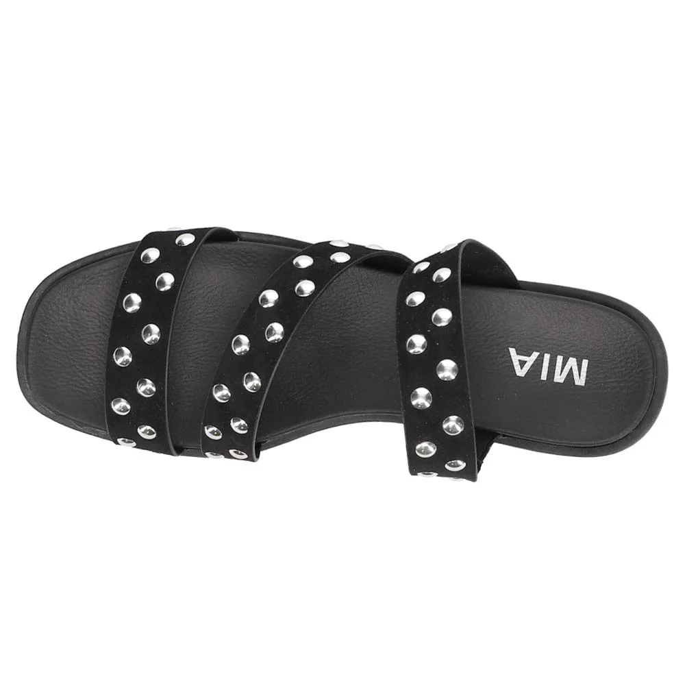 Keona Studded Flat Slide Sandals - Image 4