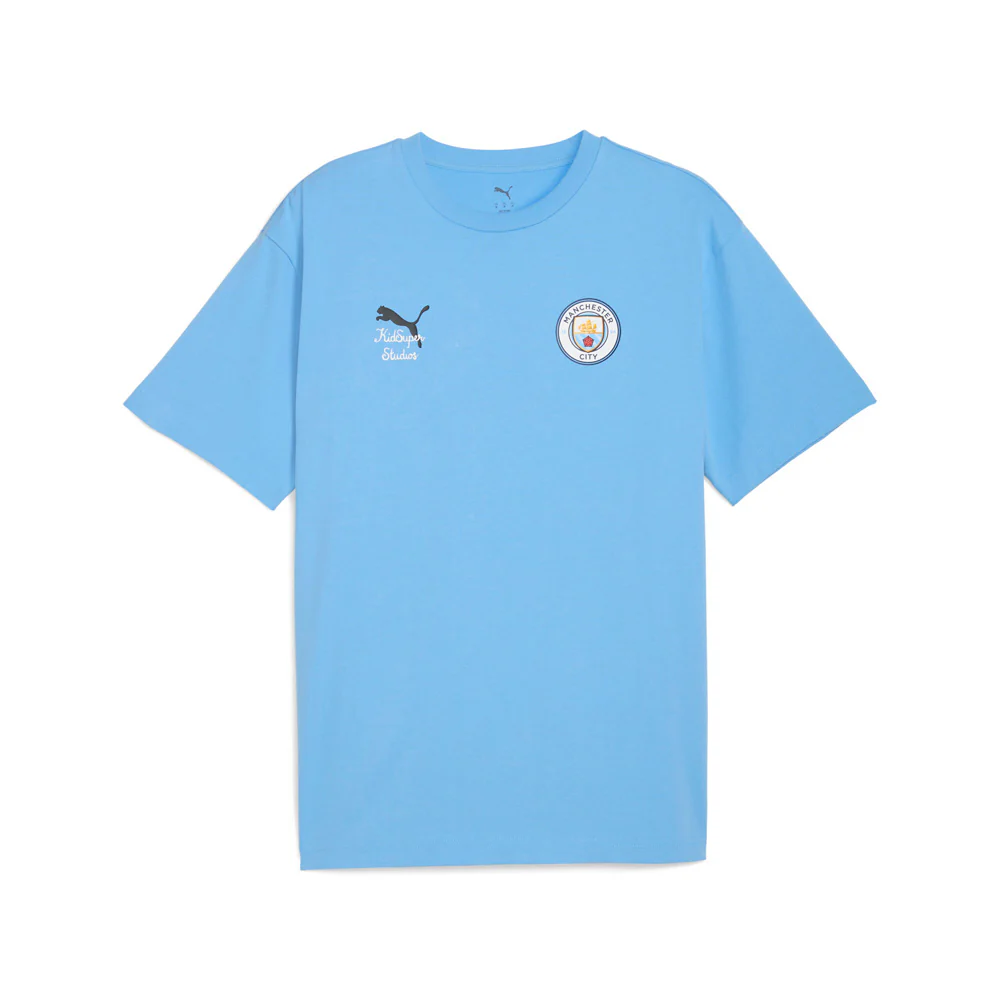 Kidsuper X Manchester City F.C. Graphic Crew Neck Short Sleeve T-Shirt