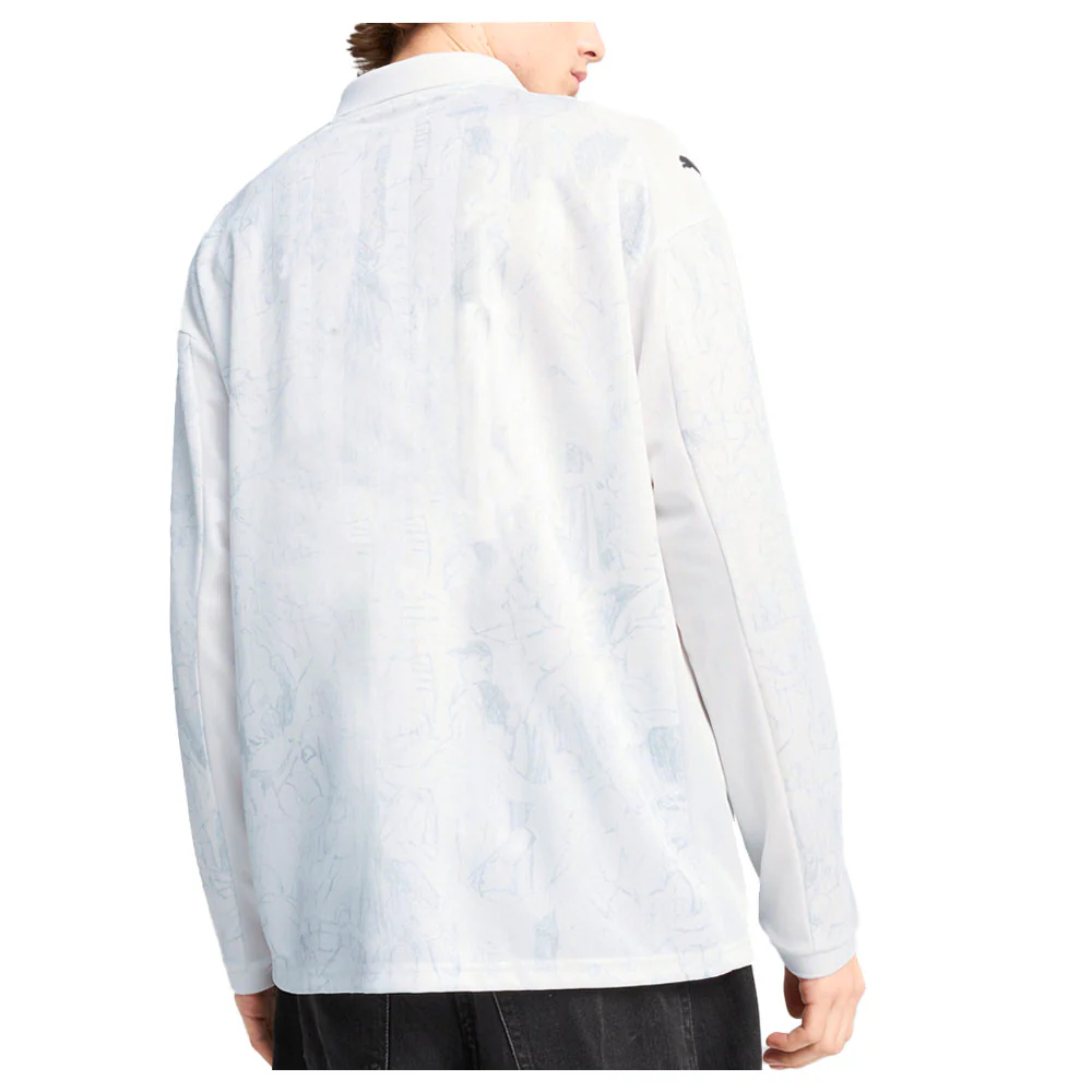 Kidsuper X Manchester City F.C. Retro Collared Long Sleeve Pullover Shirt - Image 4