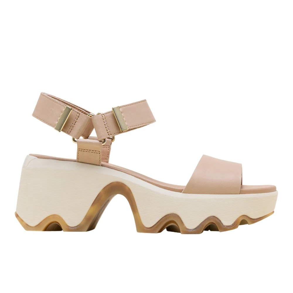 Kinetic Aura Y-Strap Wedge Sandals