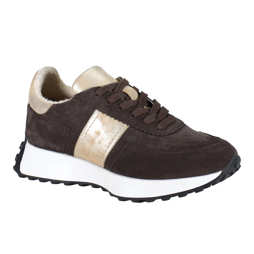 Know It All Metallic Lace Up Sneakers - Image 2