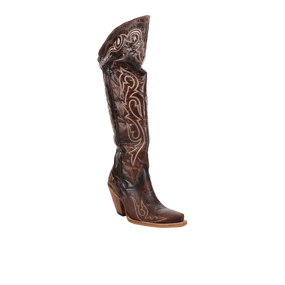 Kommotion Embroidered Snip Toe Zippered Cowboy Boots - Image 2