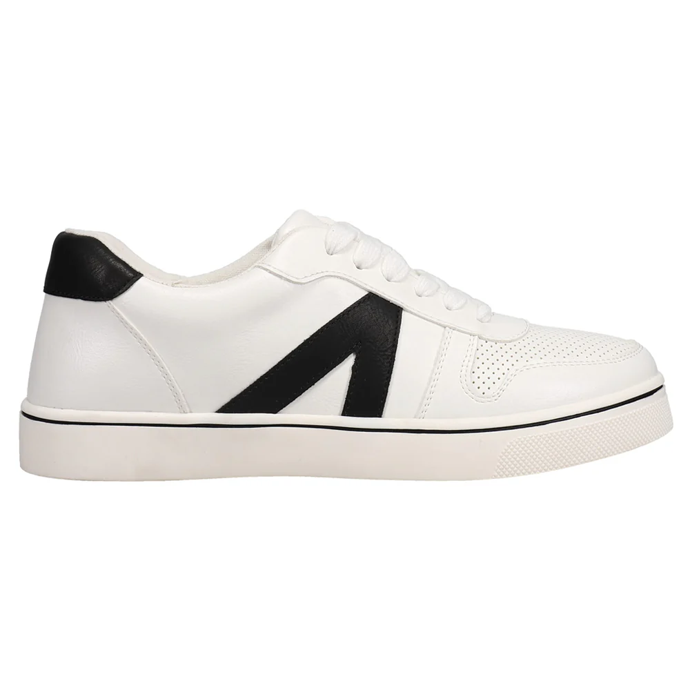 Krew Perforated Lace Up Sneakers