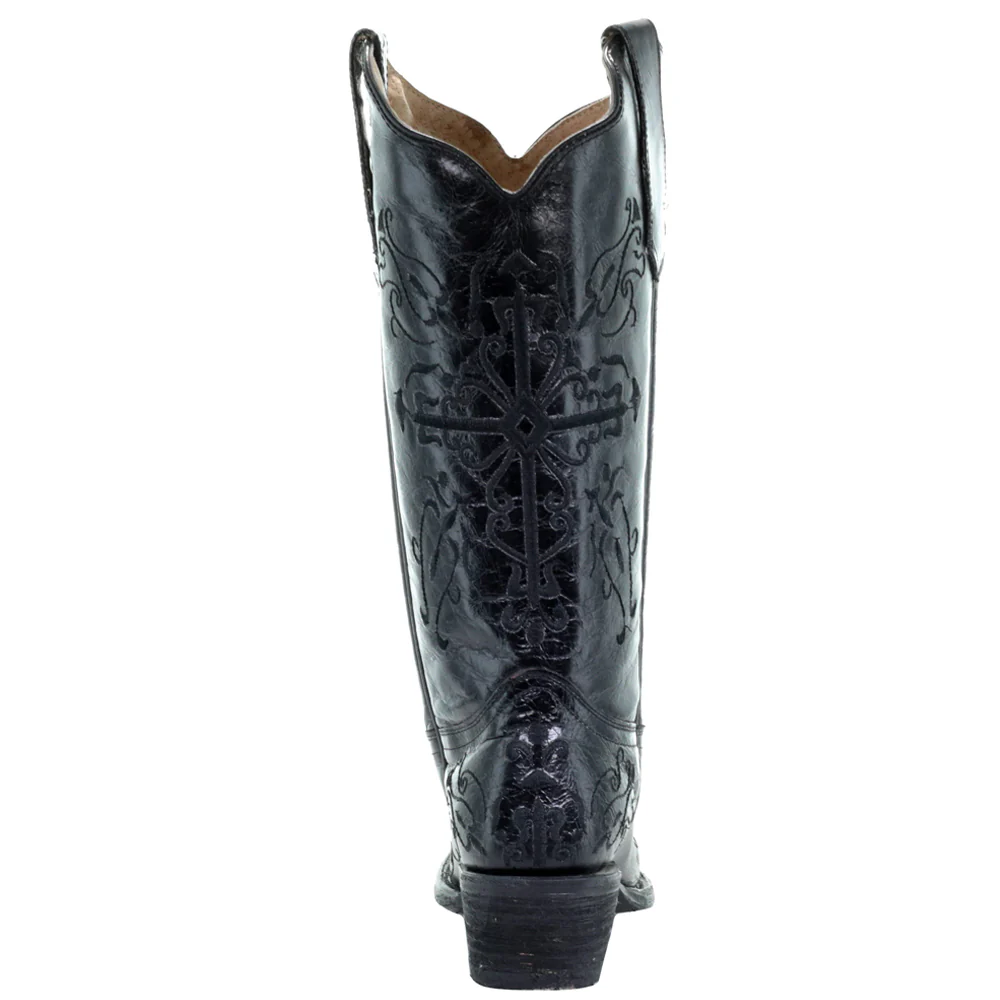 Embroidered Snip Toe Cowboy Boots - Image 3
