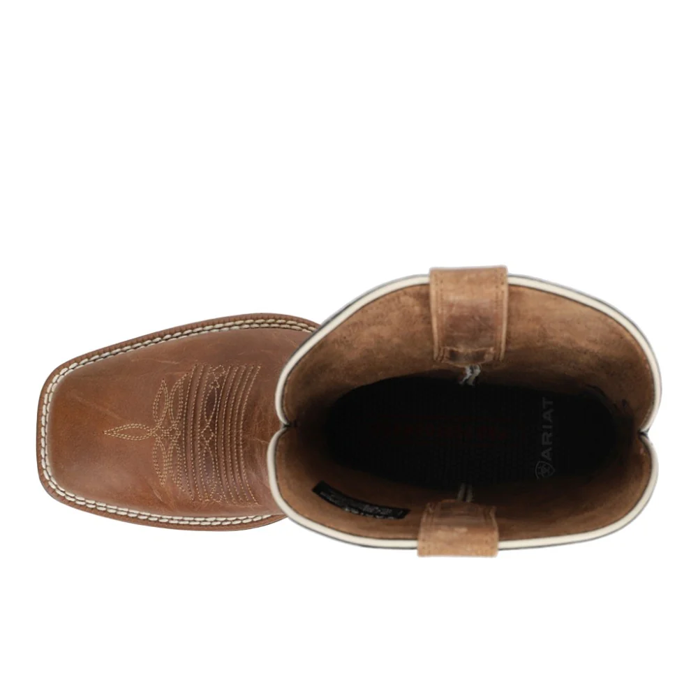 Lasco Ultra Light Embroidered Square Toe Pull On Cowboy Boots - Image 4