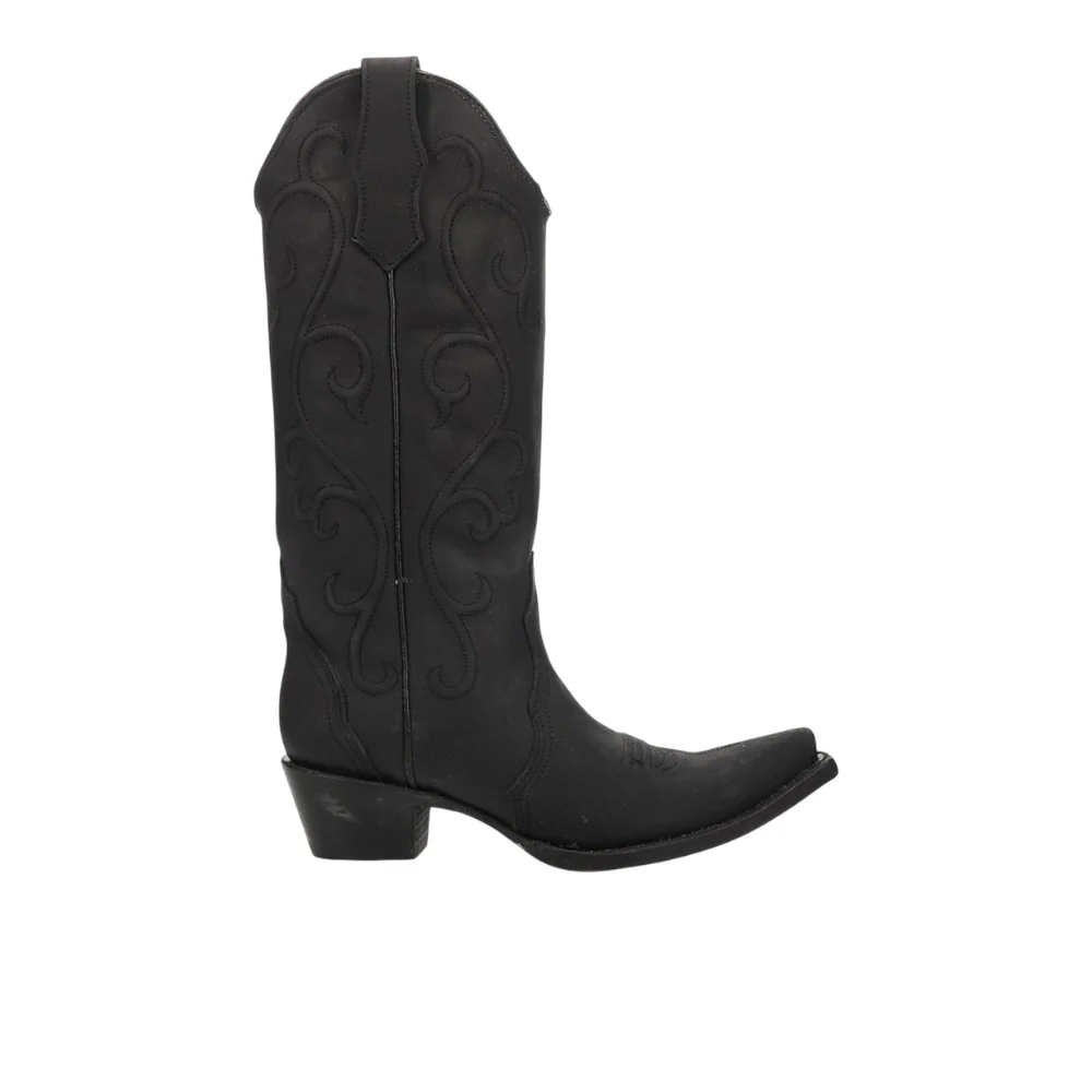 Embroidered Snip Toe Cowboy Boots