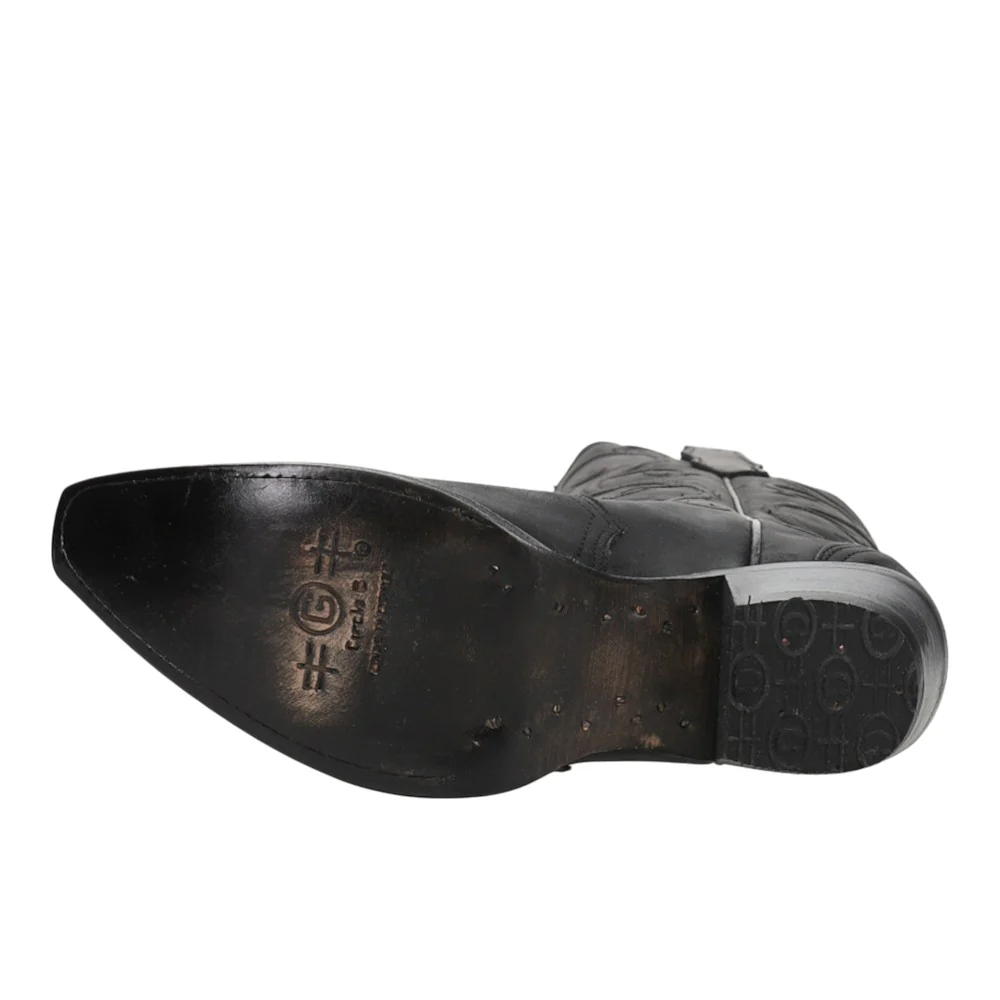 Embroidered Snip Toe Cowboy Boots - Image 5