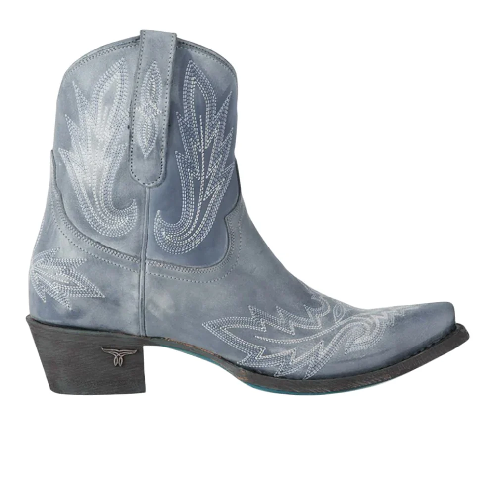 Lexington Embroidered Snip Toe Cowboy Bootie